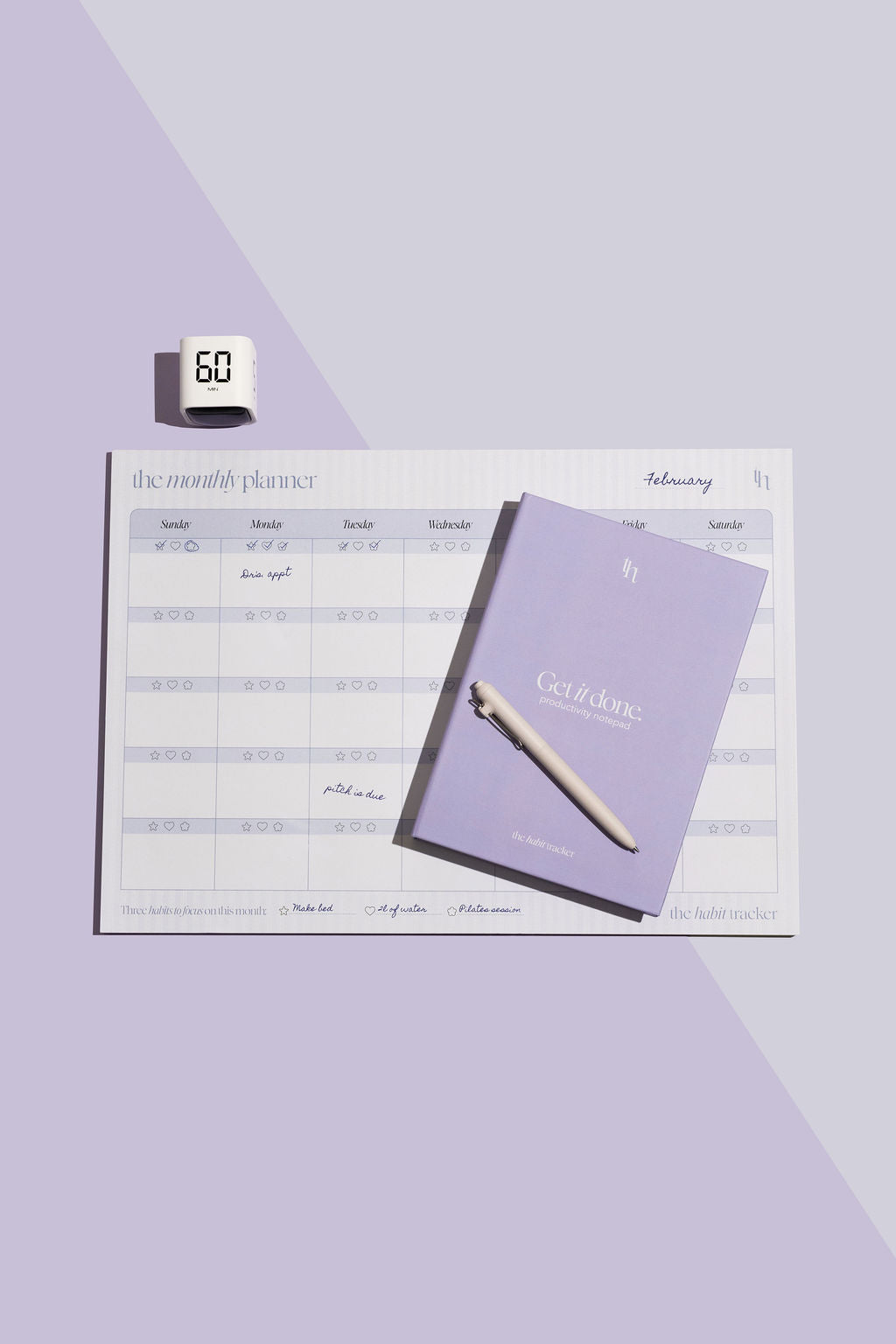 Monthly Desktop Planner Pad