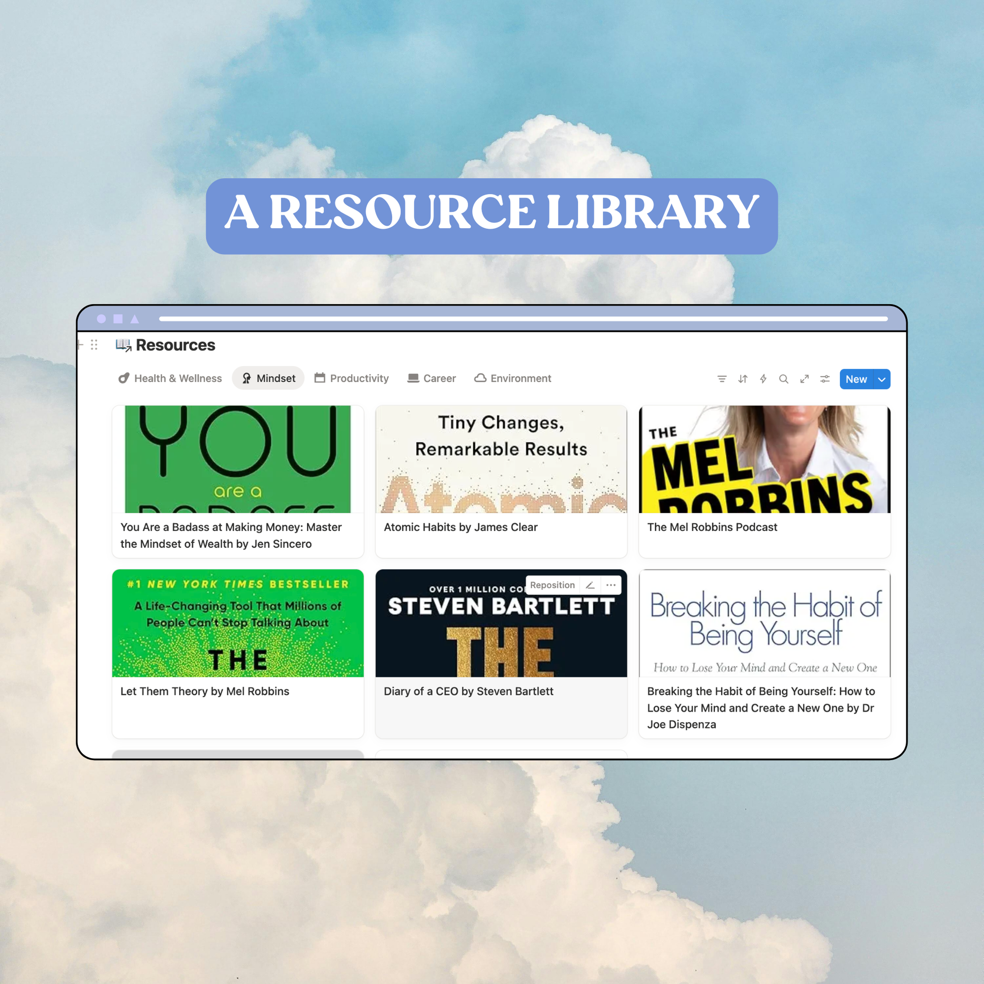 Dream Life Library Notion Template